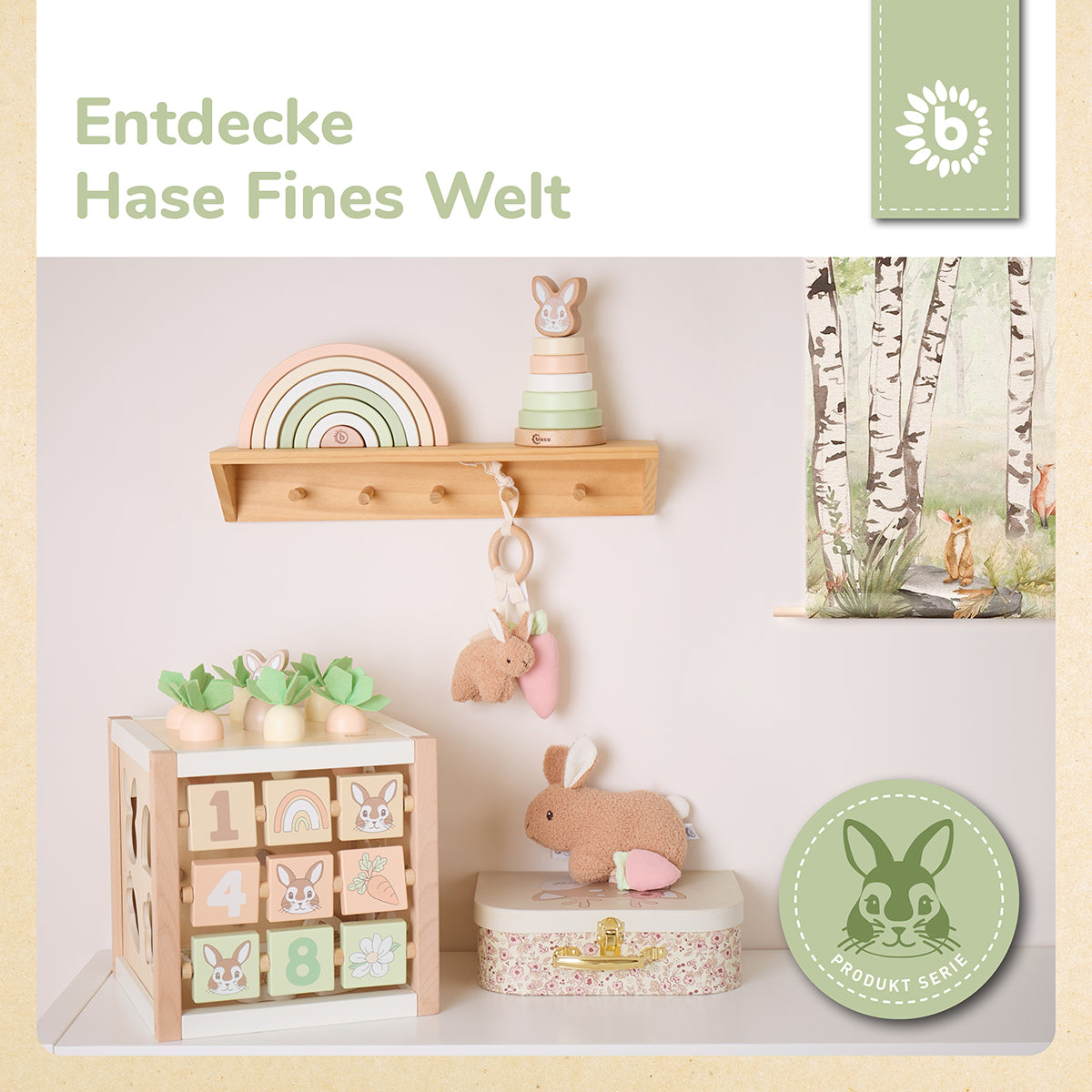 Cubo delle attività Coniglietto Fine XXL