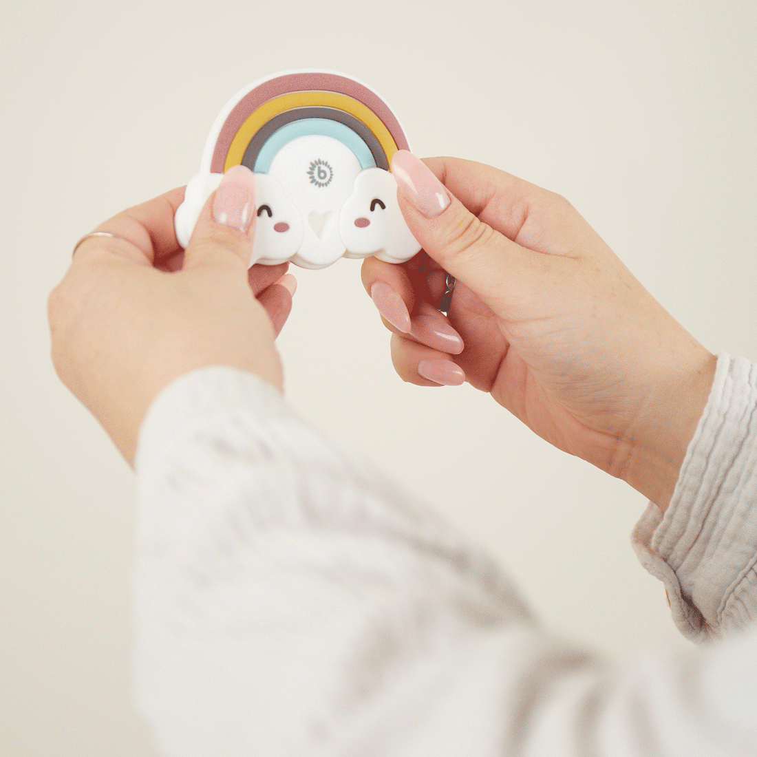 Anneau de dentition petit nuage en silicone