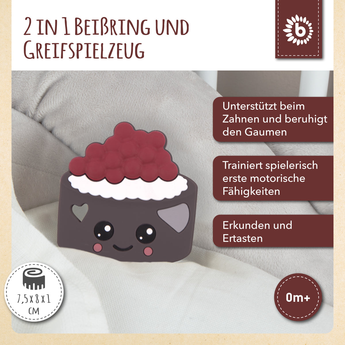 Anello da dentizione Torta in silicone