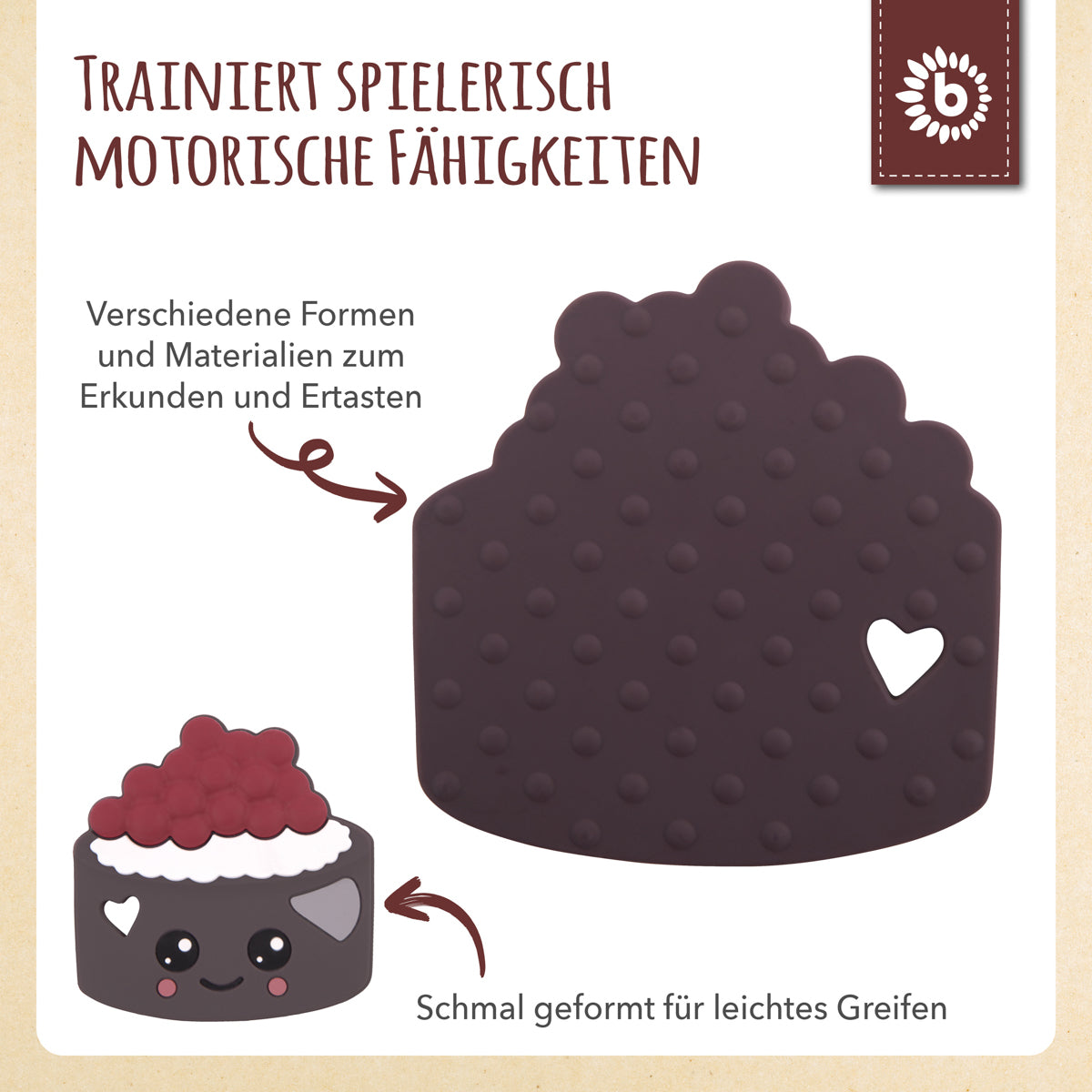 Anello da dentizione Torta in silicone