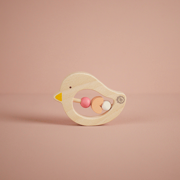 Anneau de dentition oiseau rose