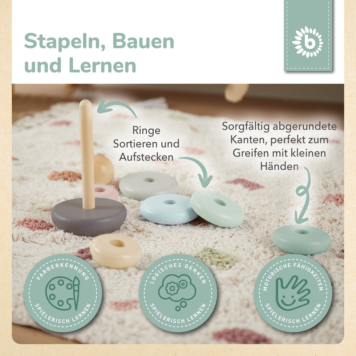 Torre impilabile rose FSC®