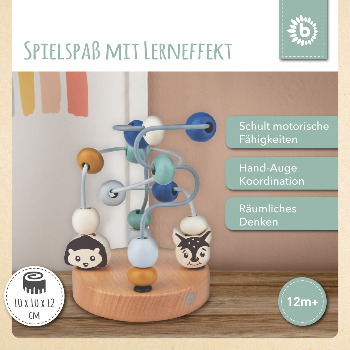 Mini labirinto di motricità animali del bosco blu