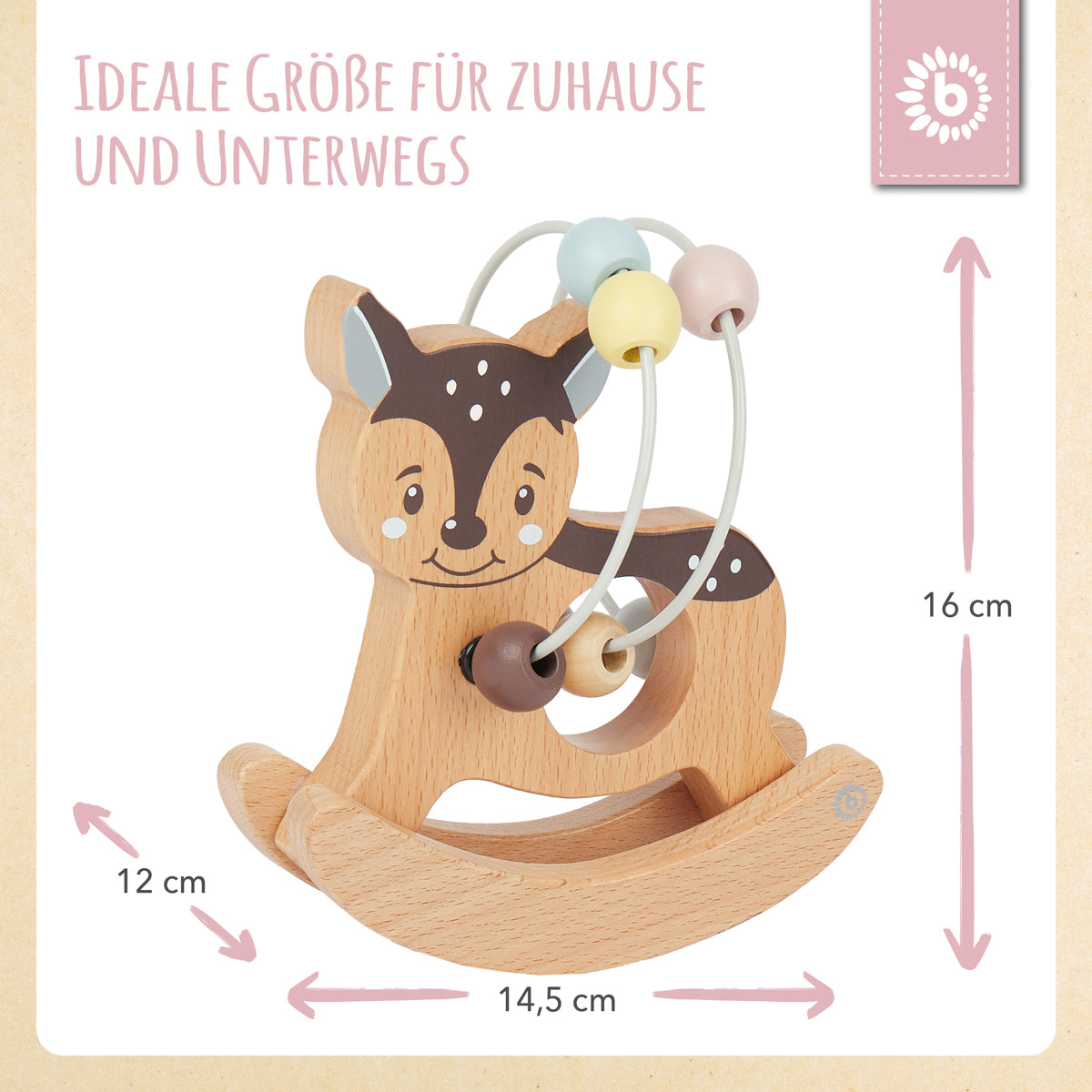 Labirinto di motricità con dondolo cerbiatto