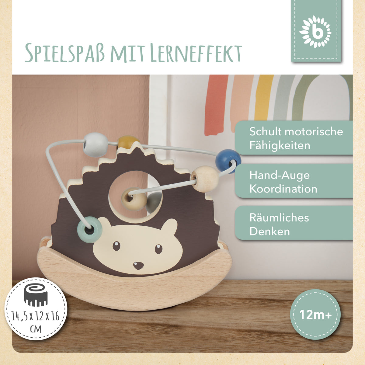 Pista per motricità con dondolo riccio