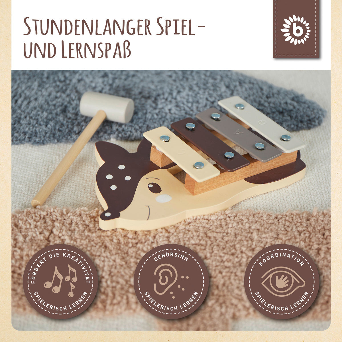 Mini xilofono cerbiatto FSC®