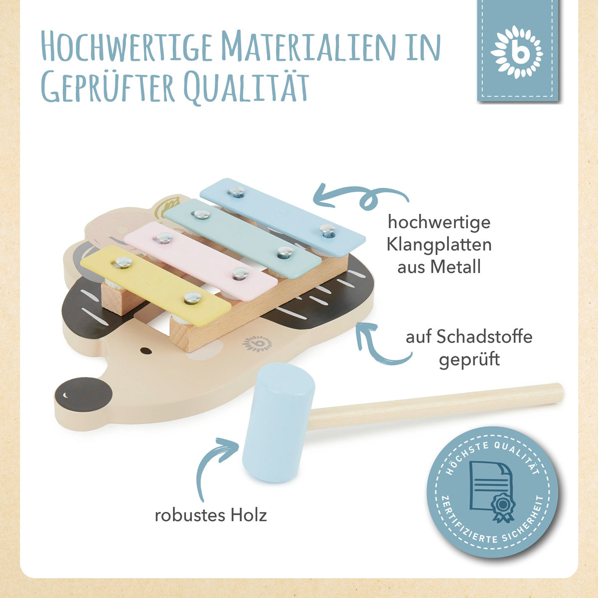 Mini xilofono riccio