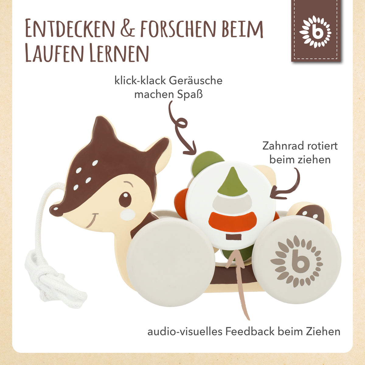 Cerbiatto da trainare