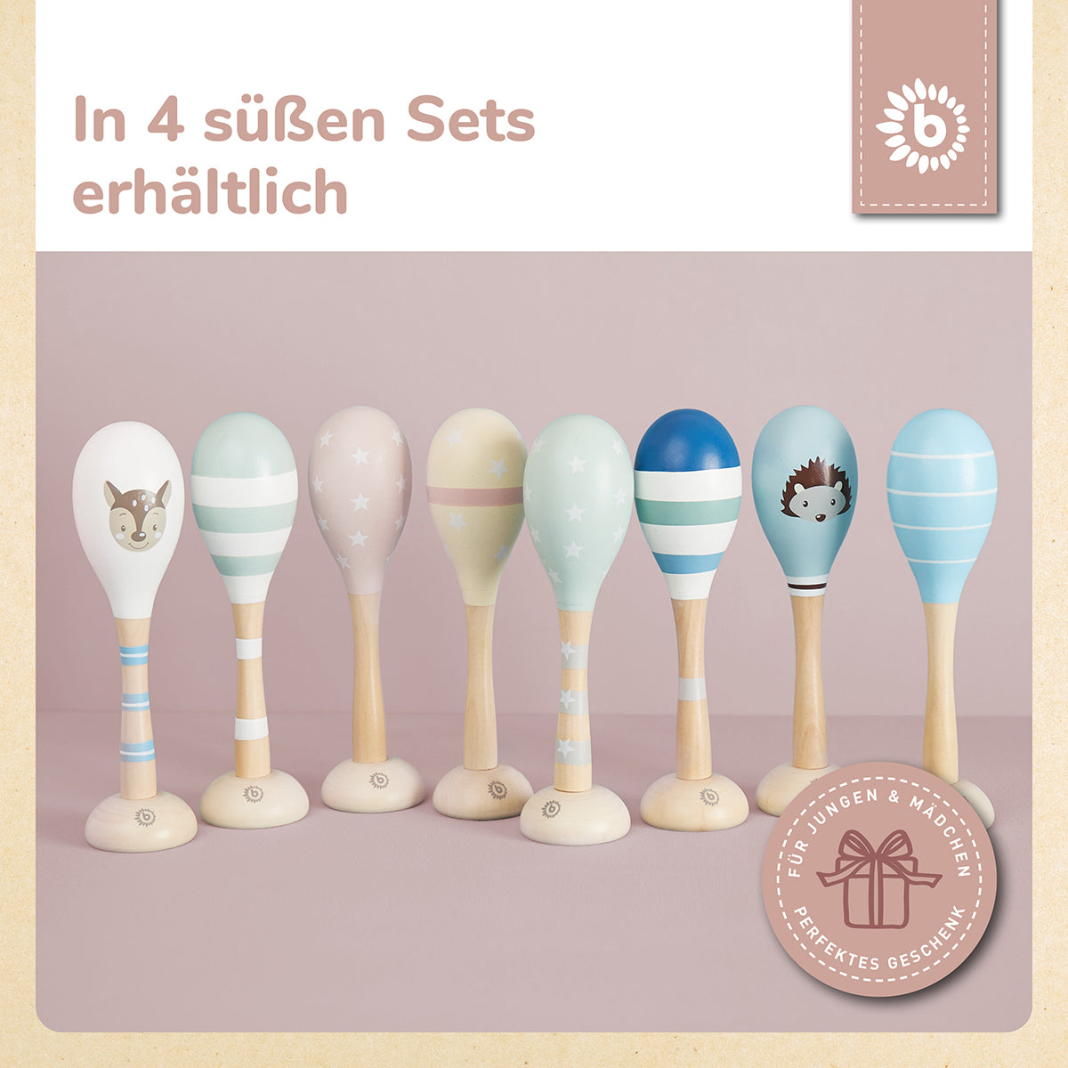 Maracas set da 2 dreamy rose