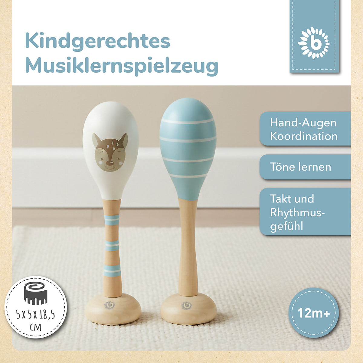 Maracas set da 2 cerbiatto