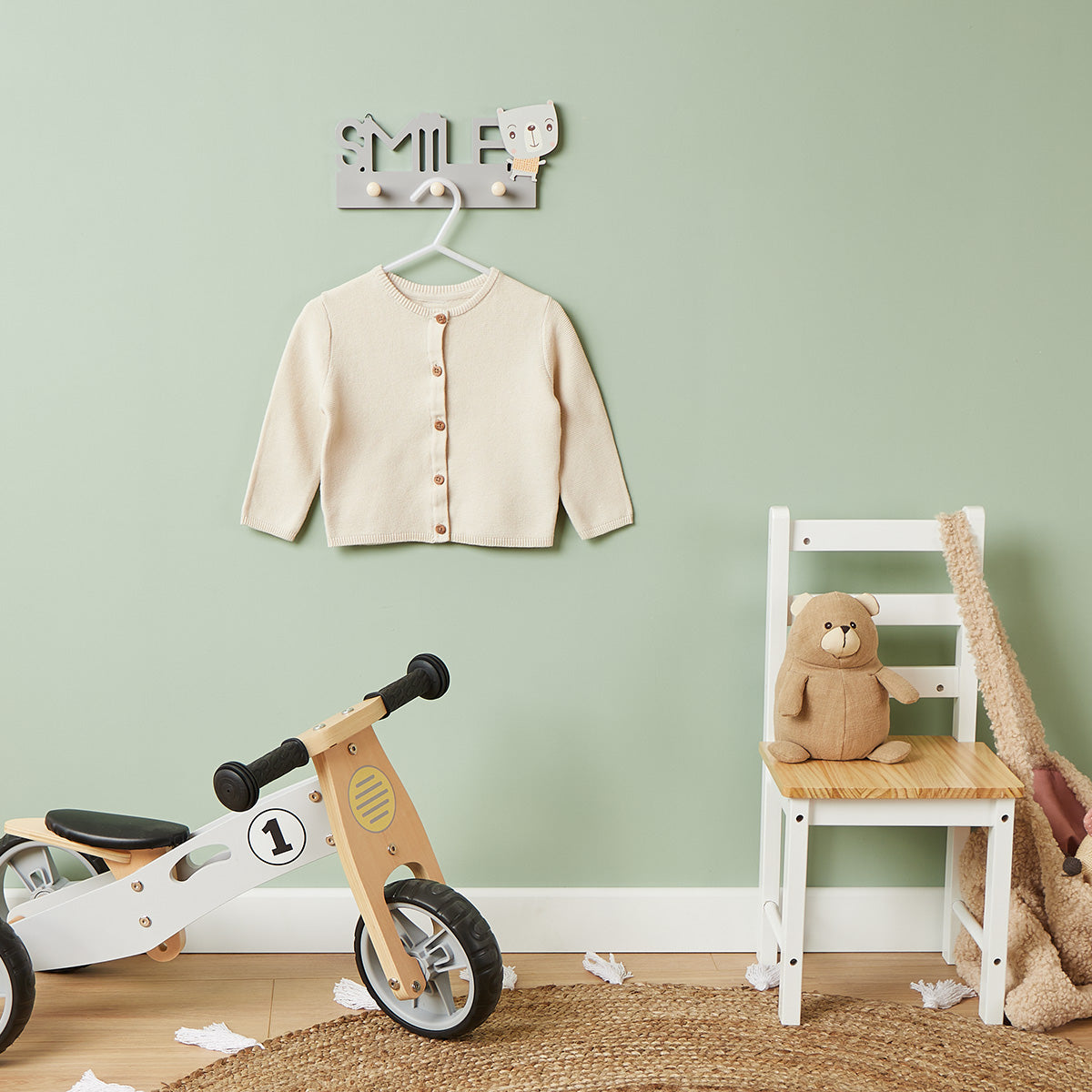 Appendiabiti da parete Orso