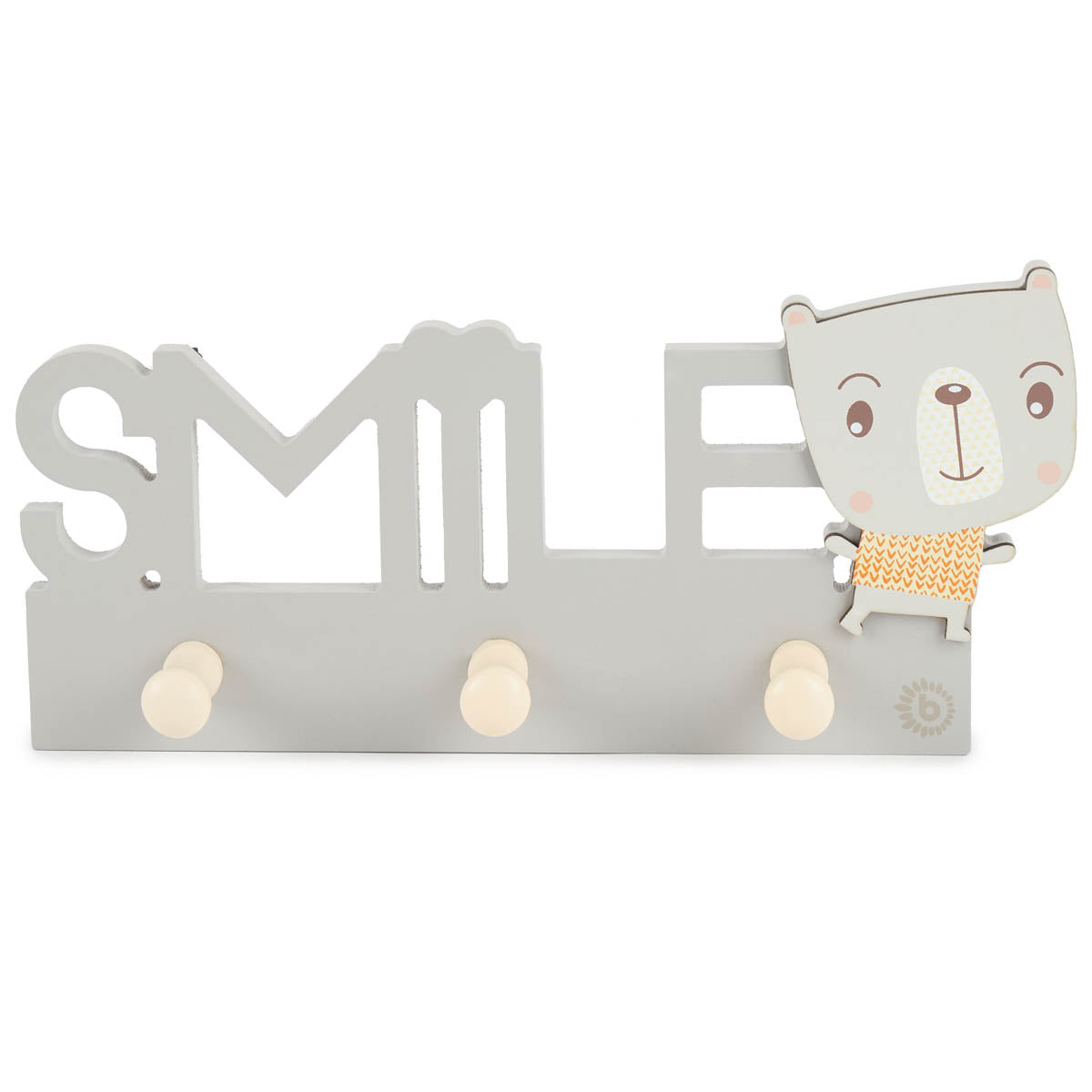 Porte-manteau mural ours