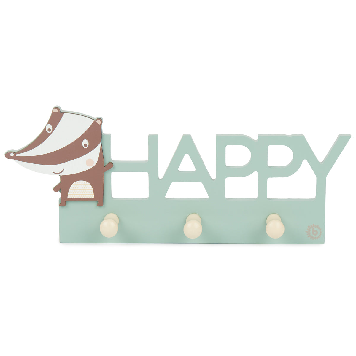 Porte-manteau mural blaireau