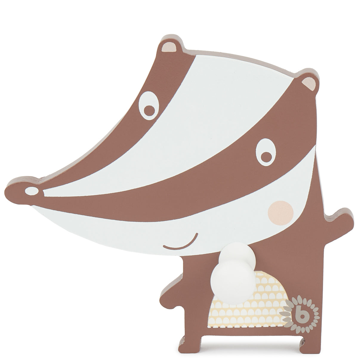 Patère murale blaireau