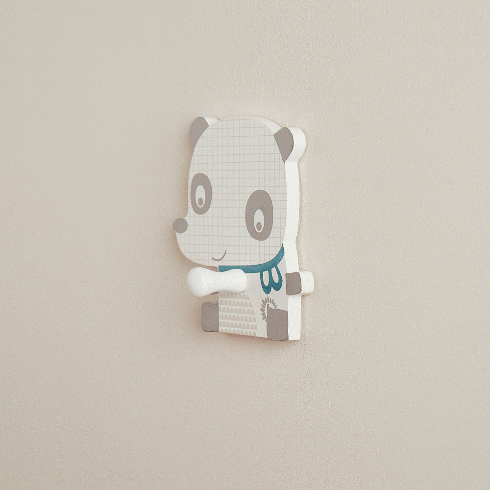 Patère murale Panda