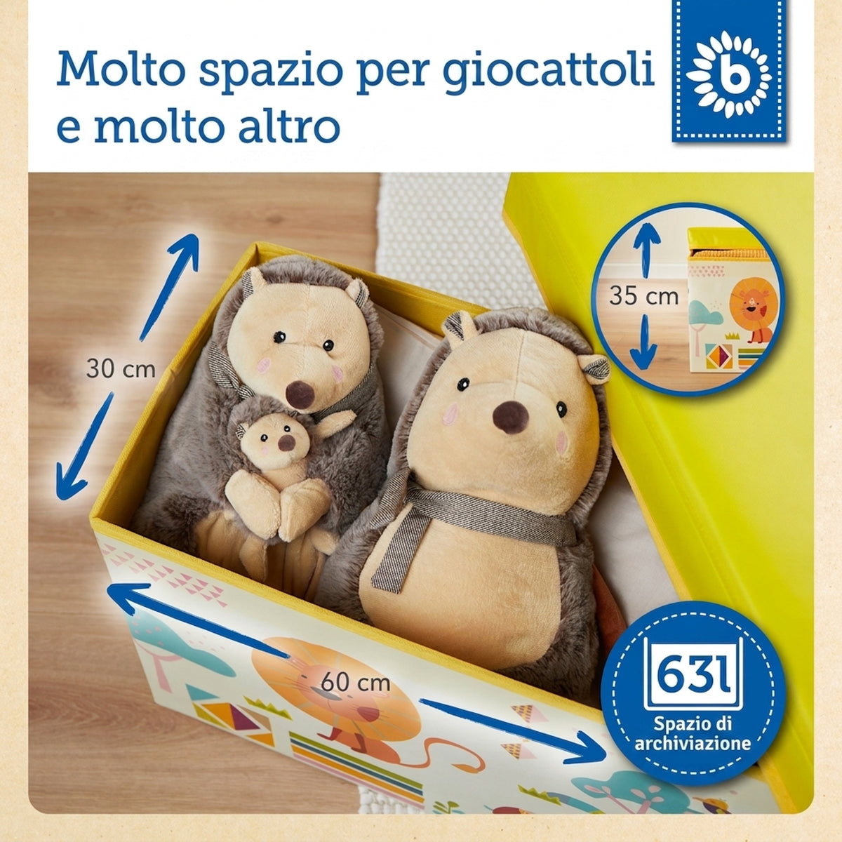 2in1 Staubox & Sitzbank Zoo - IT Infographic