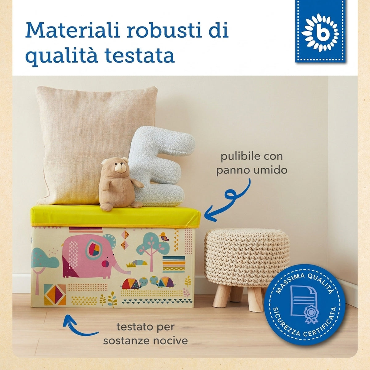 2in1 Staubox & Sitzbank Zoo - IT Infographic