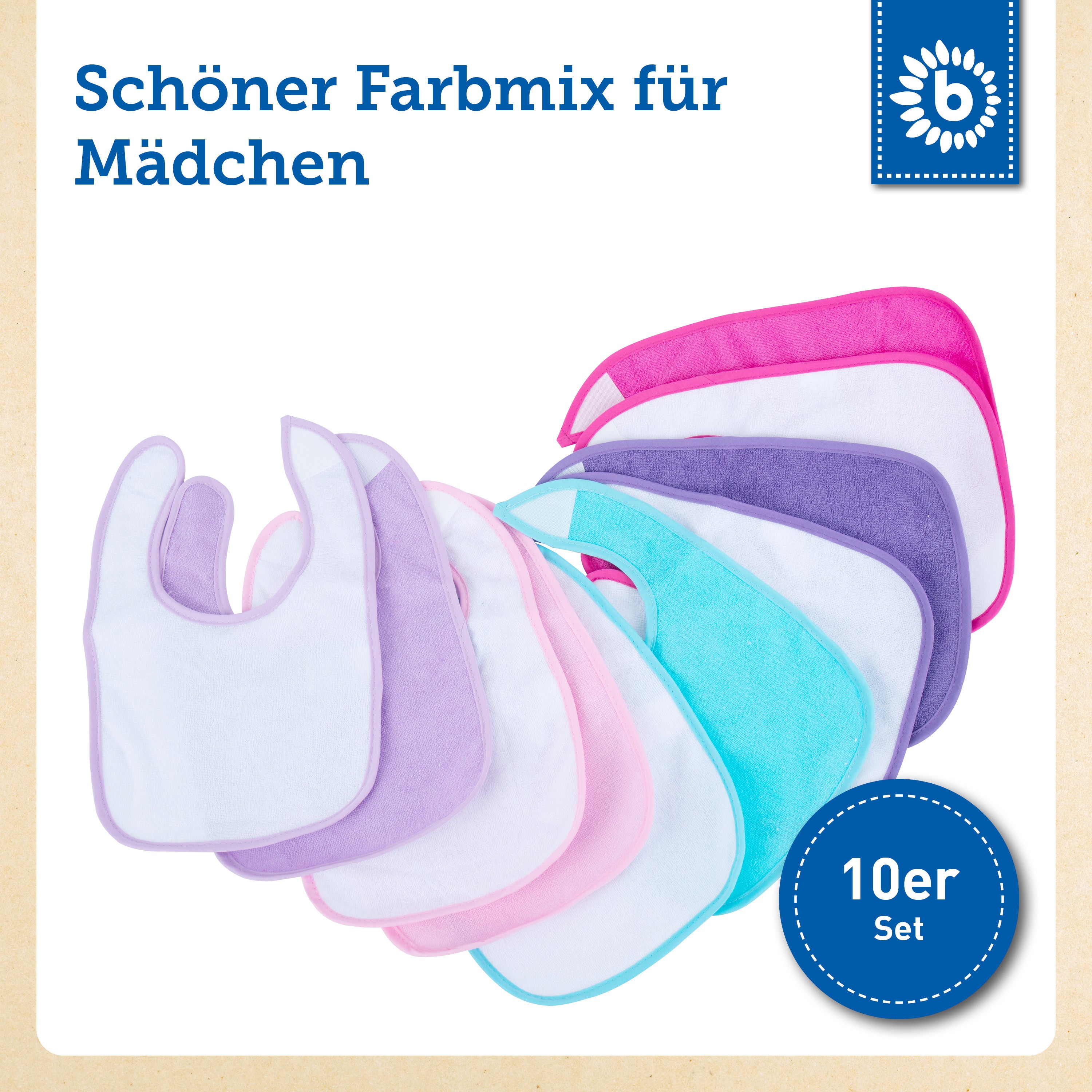 Lot de 10 bavoirs Licorne