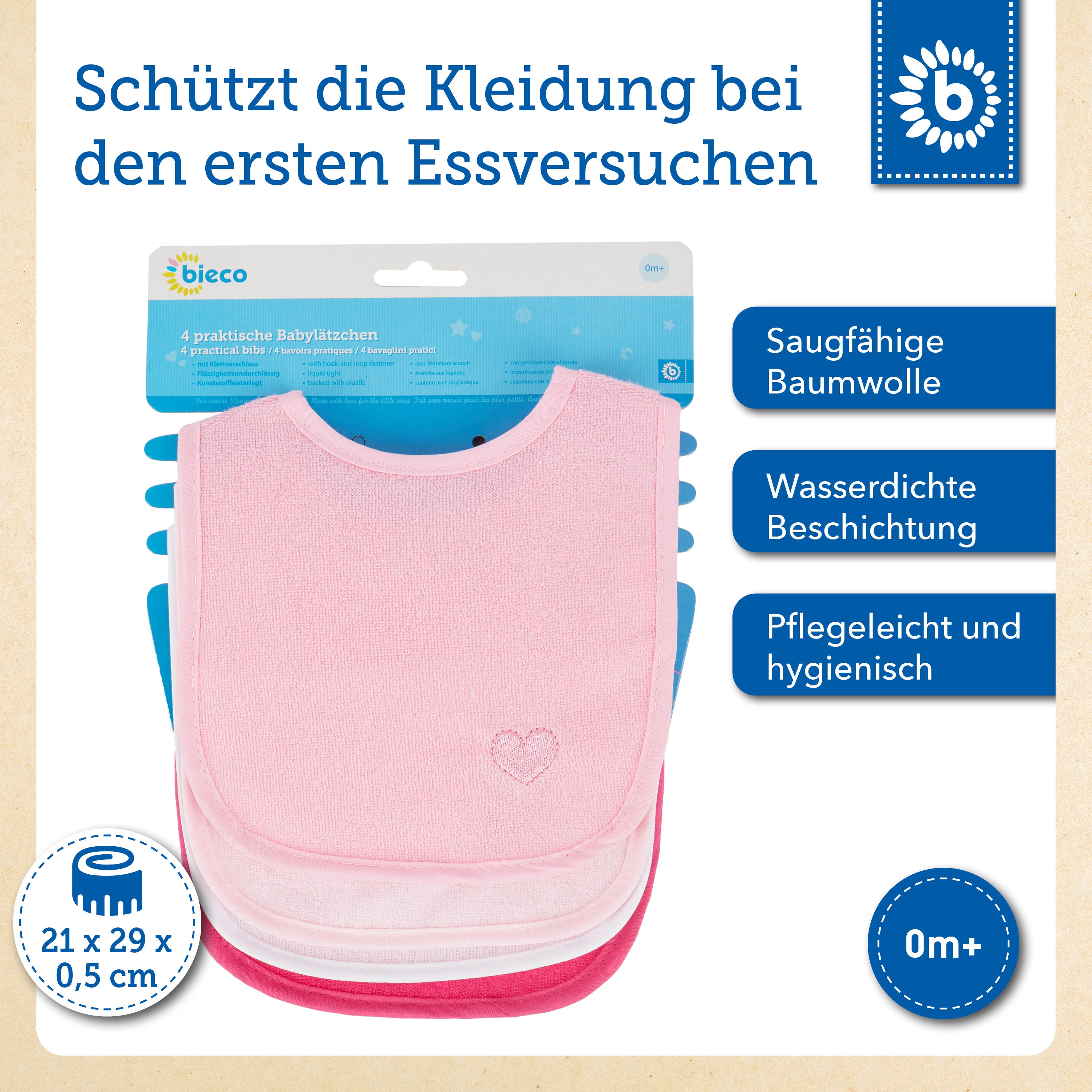 4er Set Lätzchen Cherry Blossom