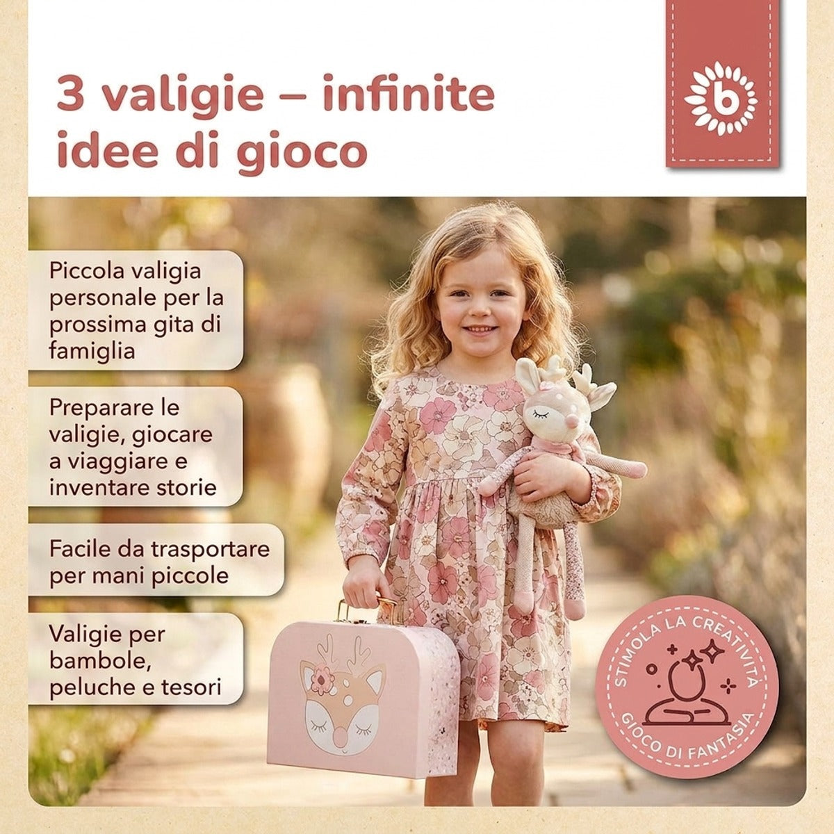 3er Kofferset Ella Dreamy Flowers - IT Infographic