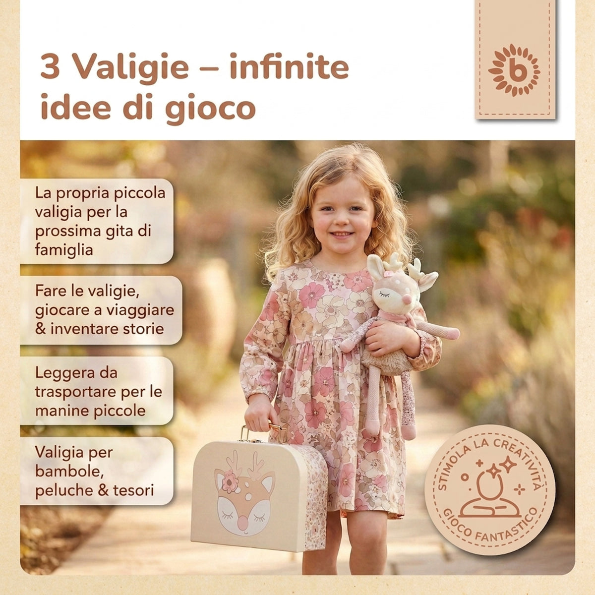 3er Kofferset Ella Vintage Flowers - IT Infographic