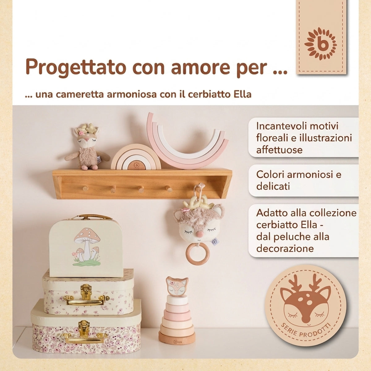 3er Kofferset Ella Vintage Flowers - IT Infographic