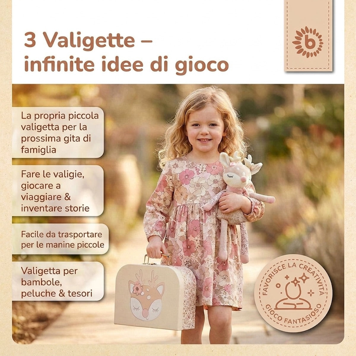 3er Kofferset Ella Vintage Flowers - IT Infographic