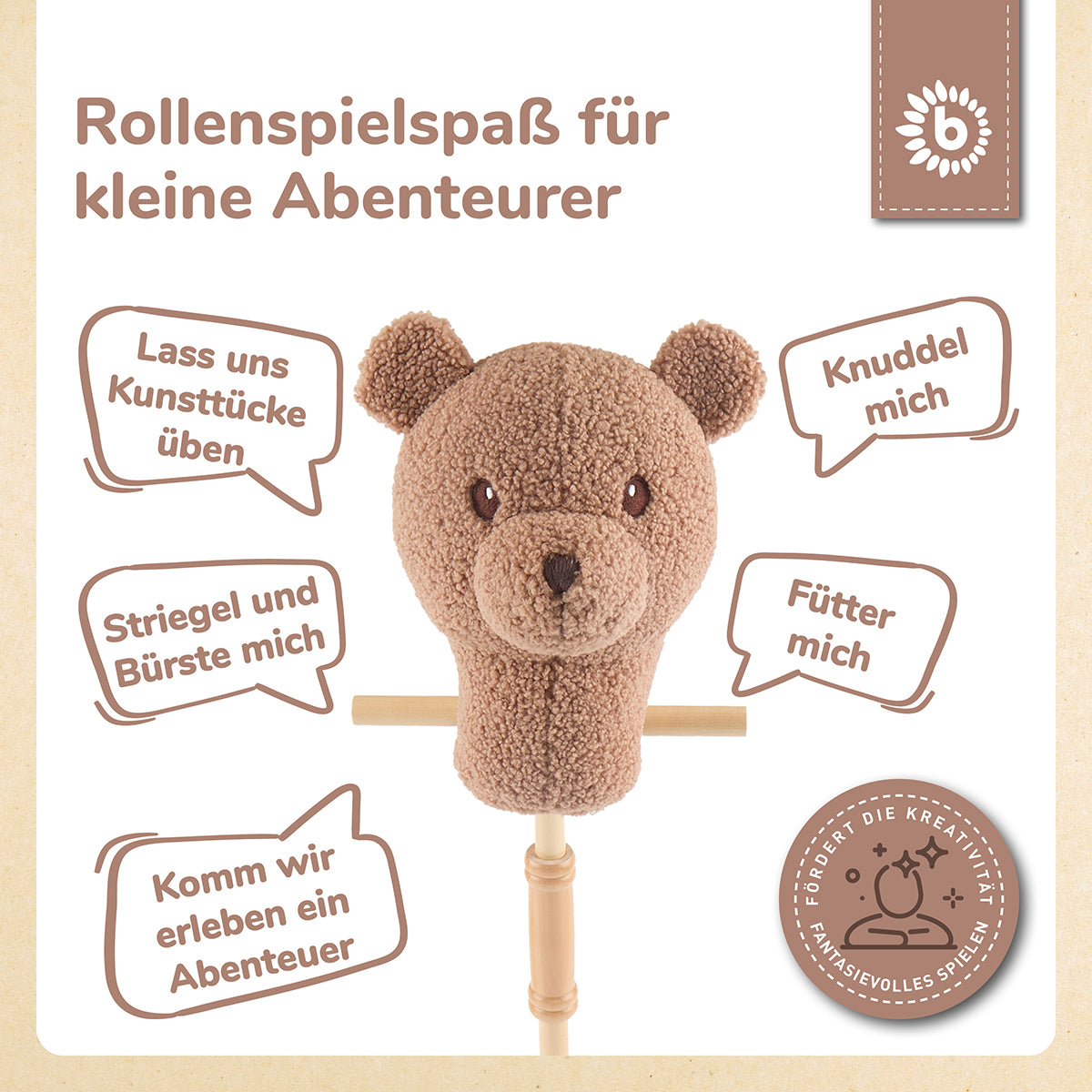 Animale con bastone Orso Mika