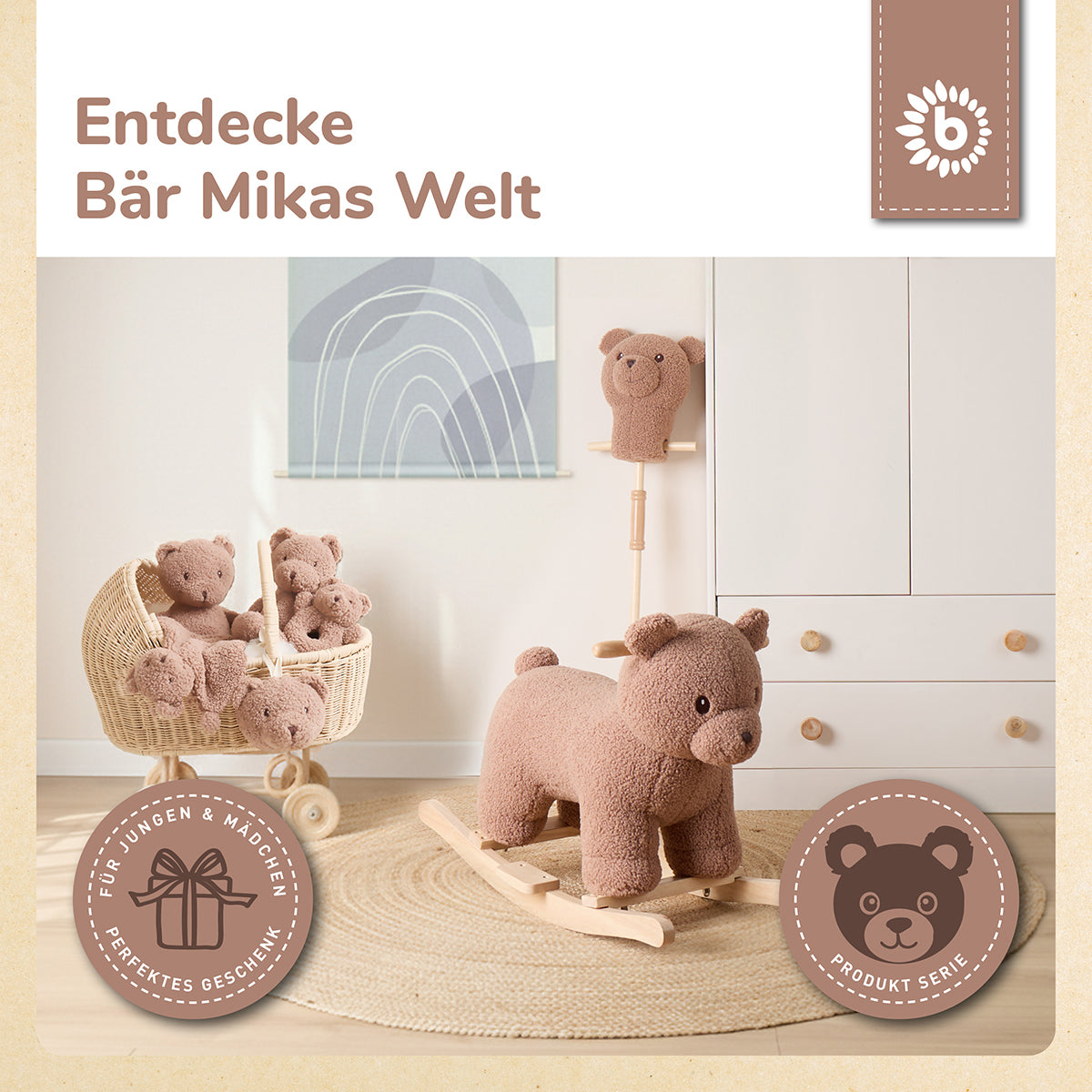 Animale con bastone Orso Mika