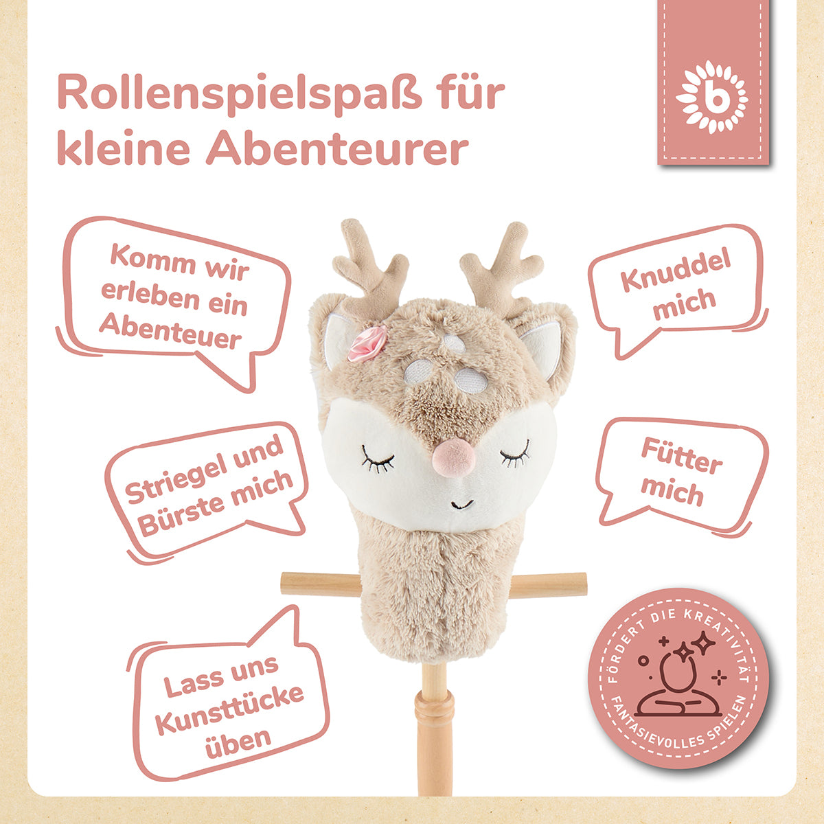 Animale con bastone Cerbiatta Ella