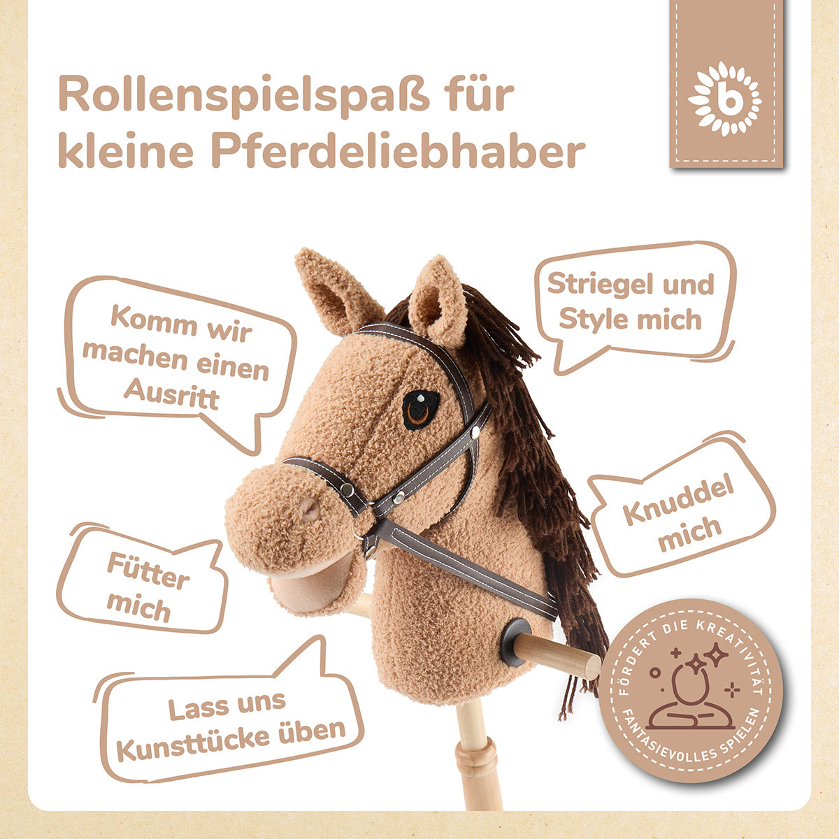 Cavallo con bastone Hazel