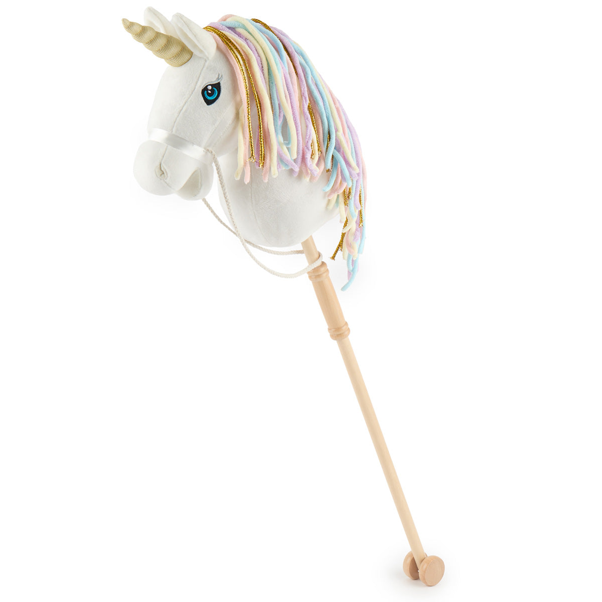 CHEVAL BÂTON LICORNE RAINBOW