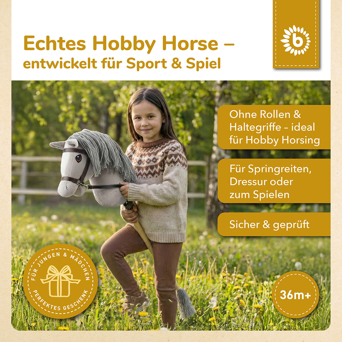 HOBBY HORSE GRIS - TAILLE M