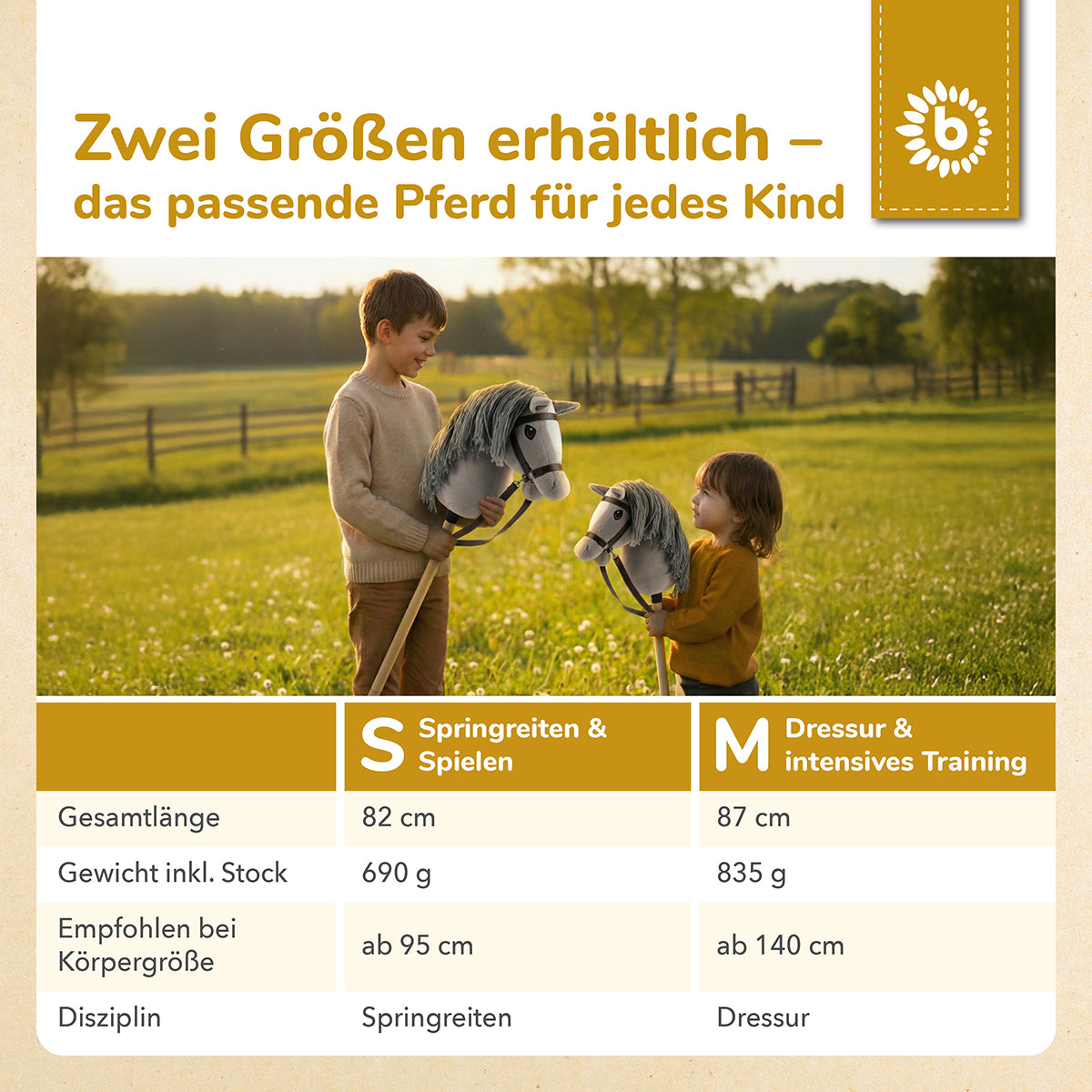 HOBBY HORSE GRAU - GRÖSSE S