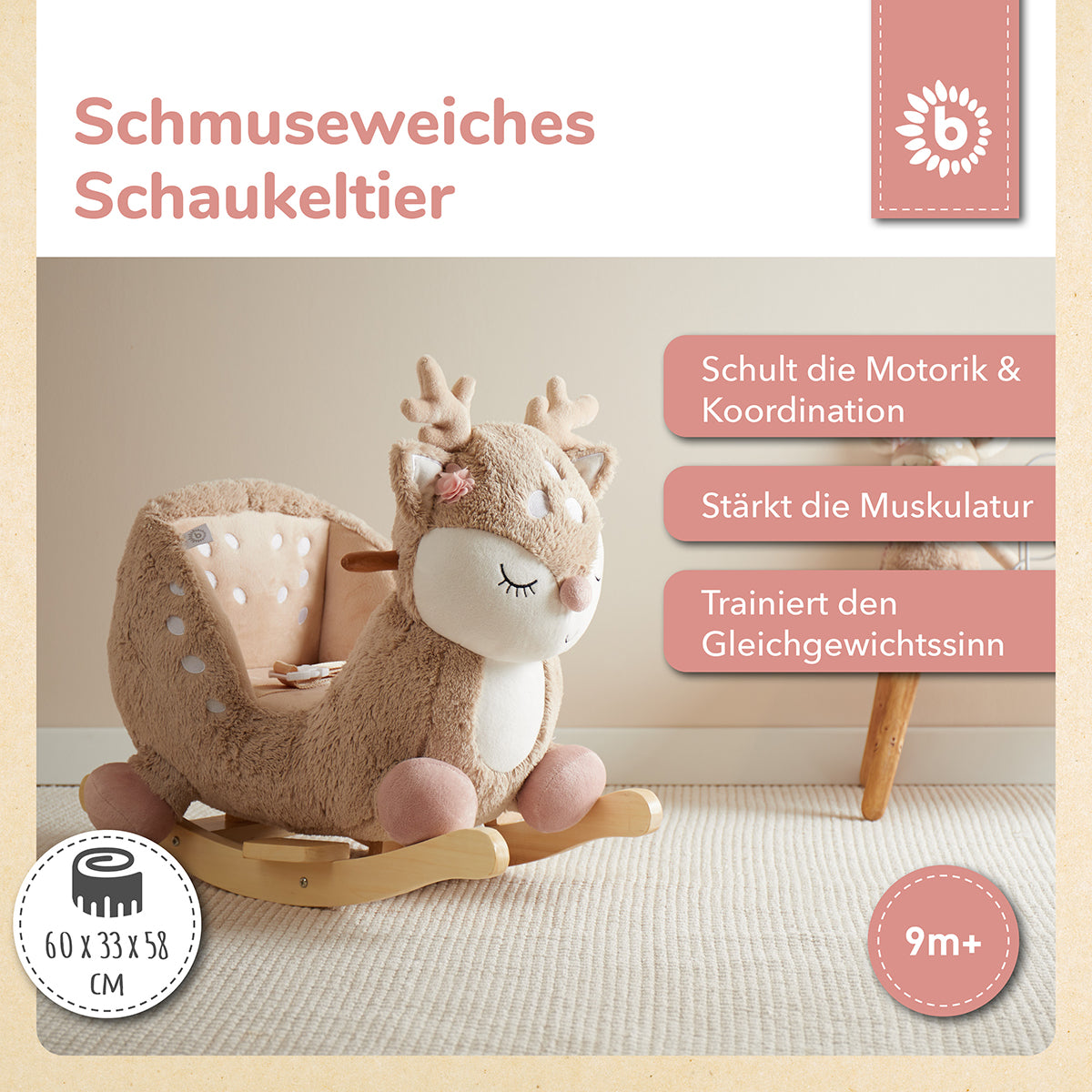 Animal à bascule bébé faon Ella