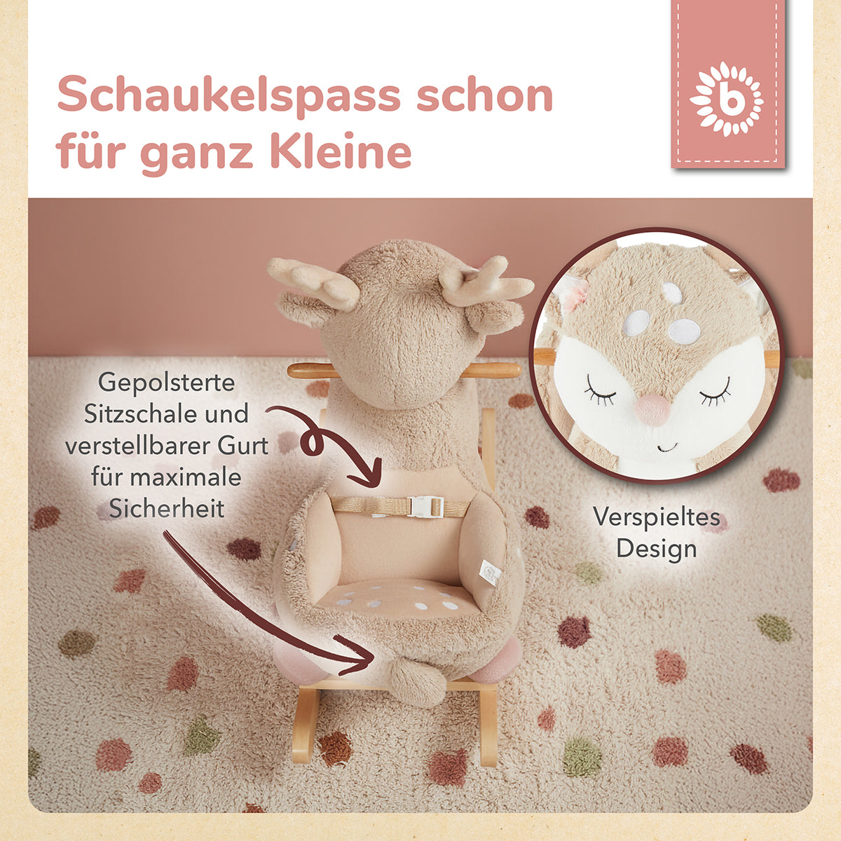 Animal à bascule bébé faon Ella