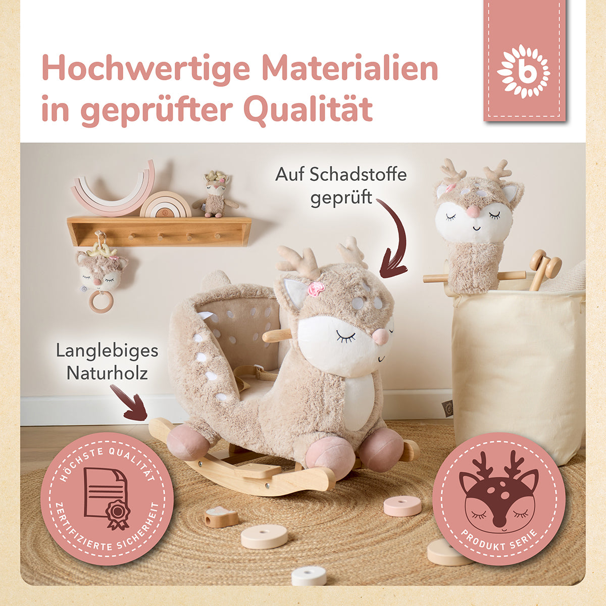 Animal à bascule bébé faon Ella