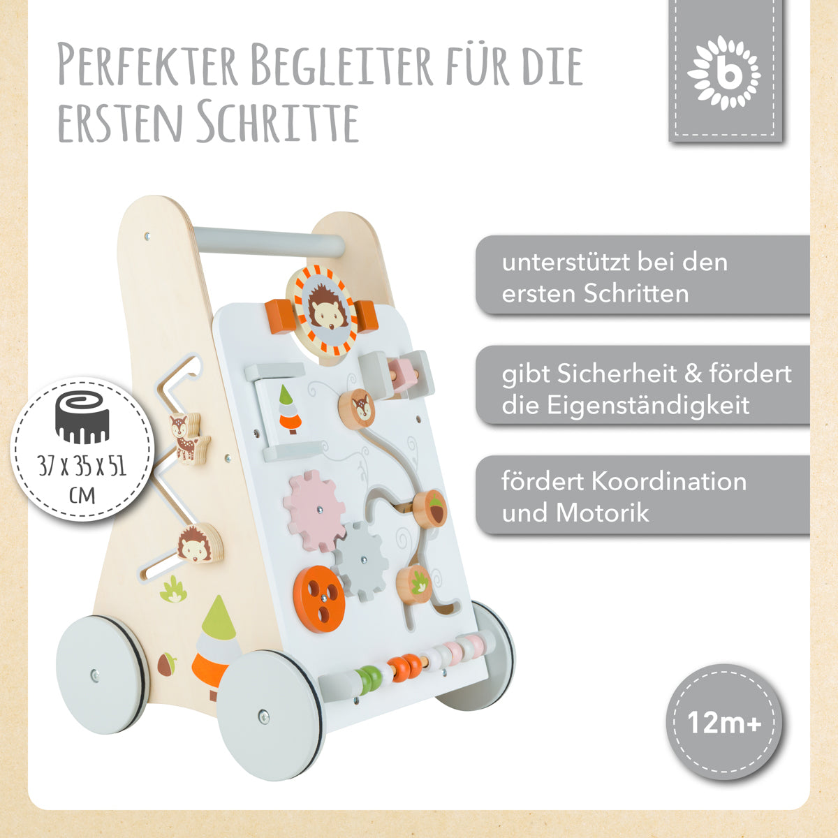 Lauflernwagen Waldtiere FSC®