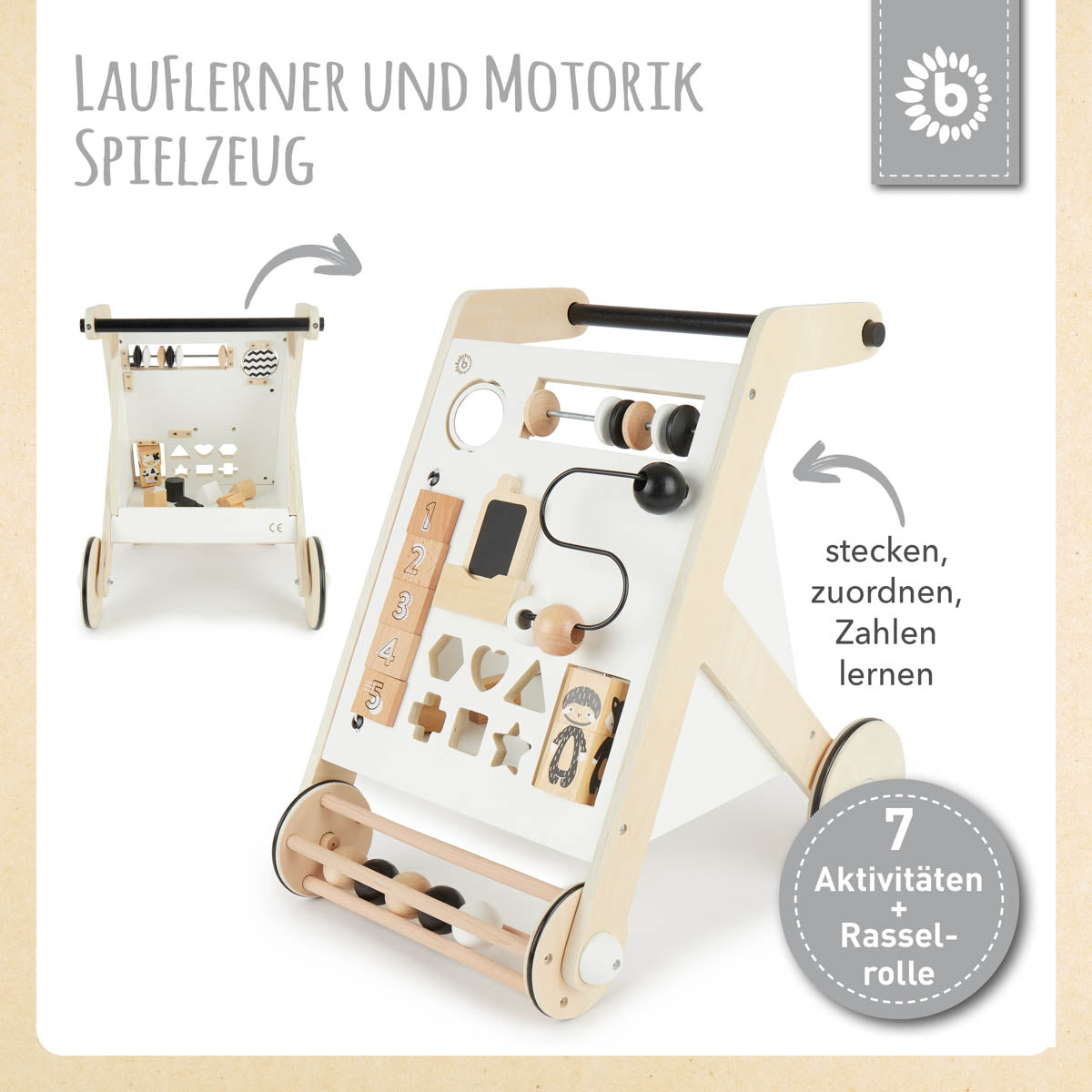 Chariot de marche Black & White