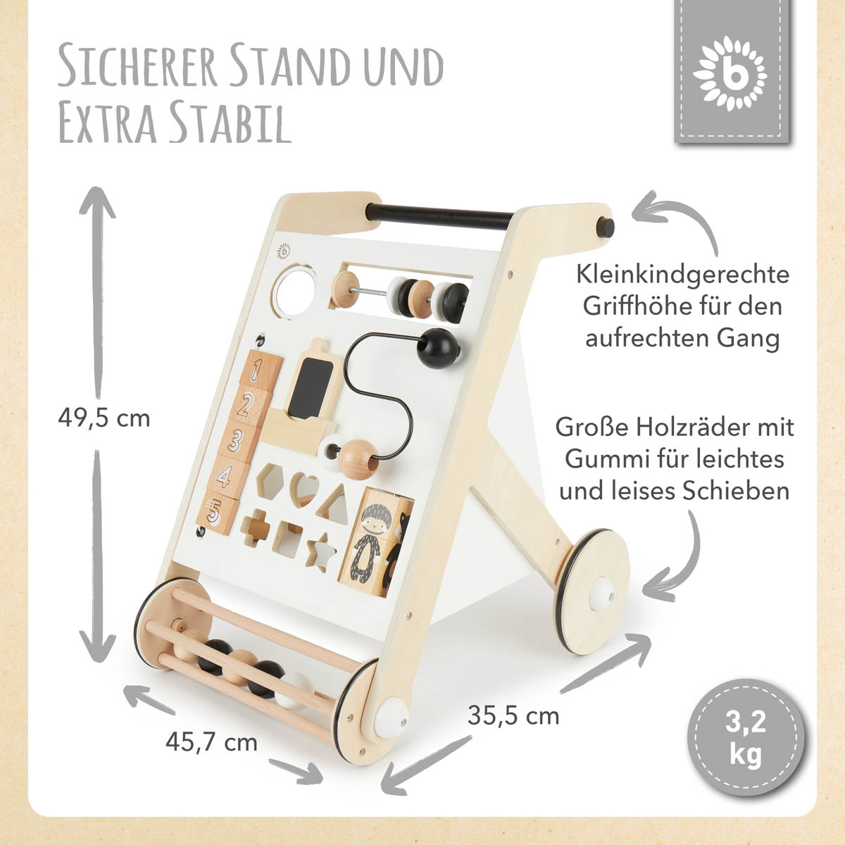 Chariot de marche Black & White