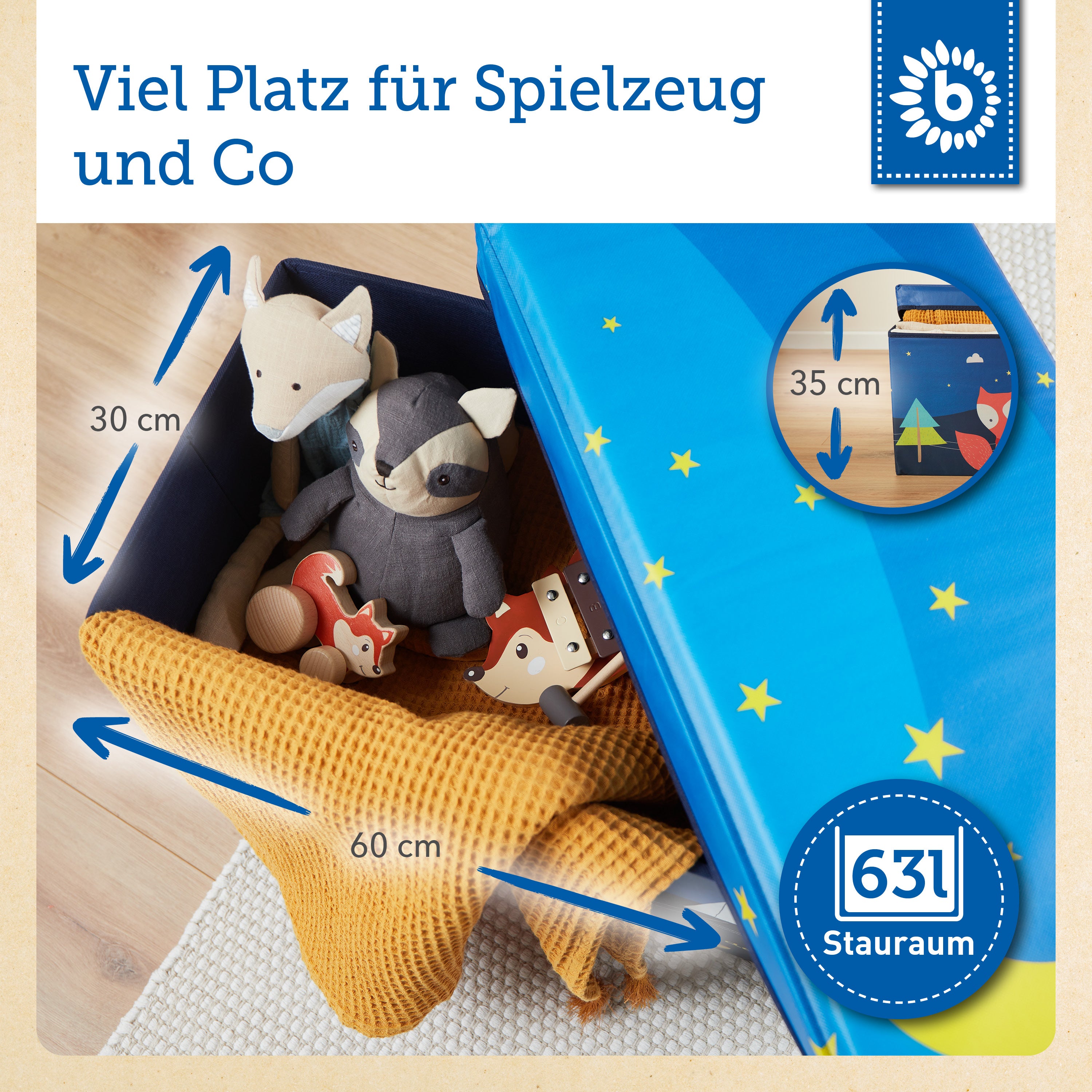 Boîte de rangement 2en1 & banc Camp d’explorateur