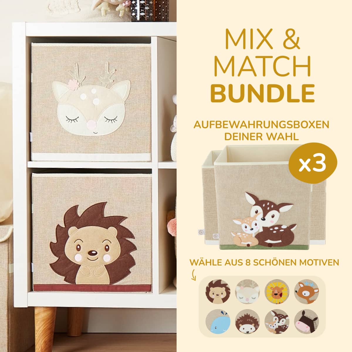 Bundle : 3x boîtes de rangement 8% de réduction