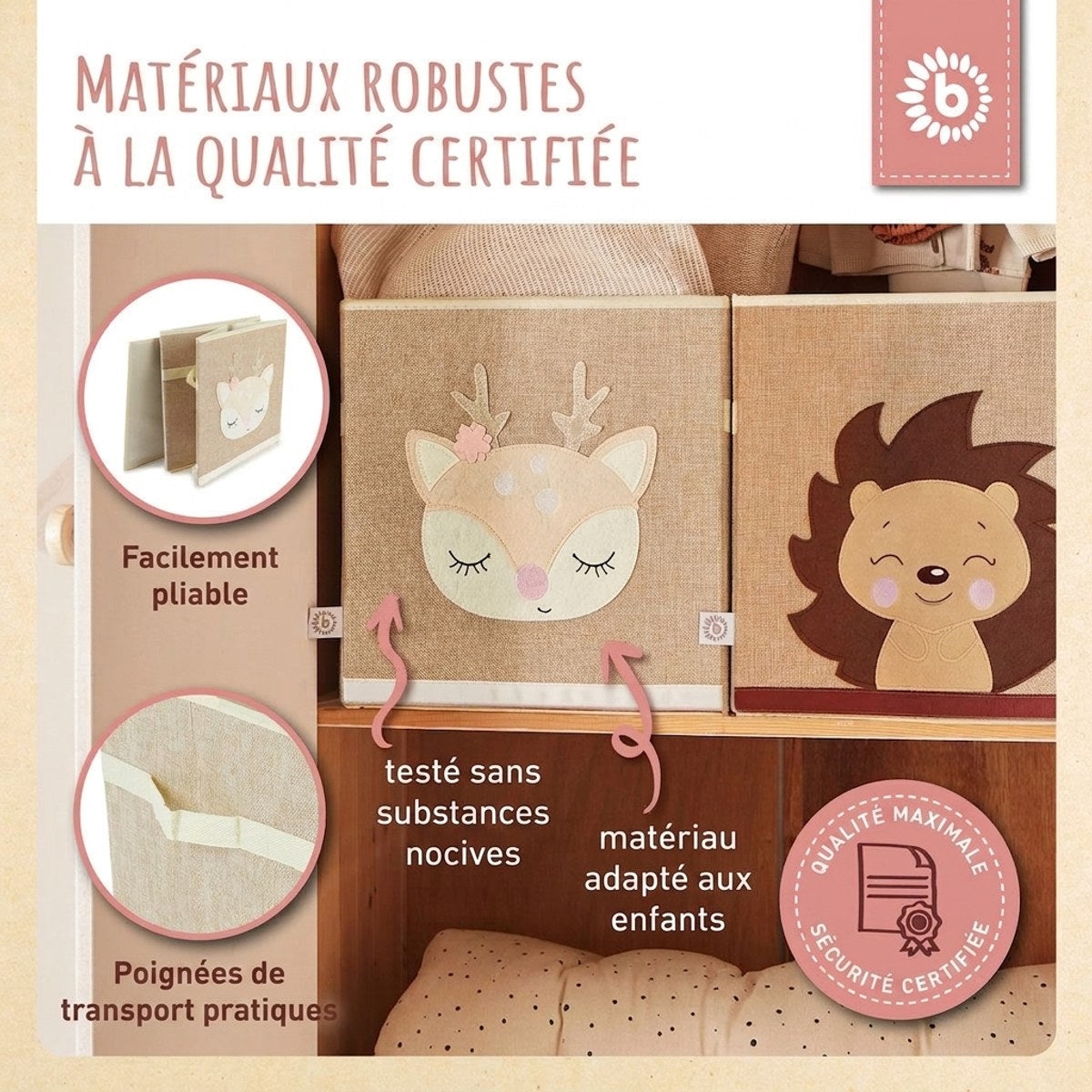 Aufbewahrungsbox Reh Ella - FR Infographic
