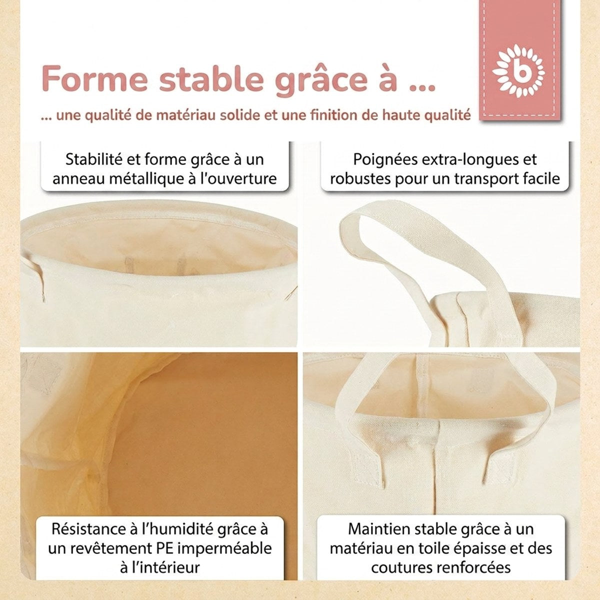 Aufbewahrungskorb Reh Ella - FR Infographic