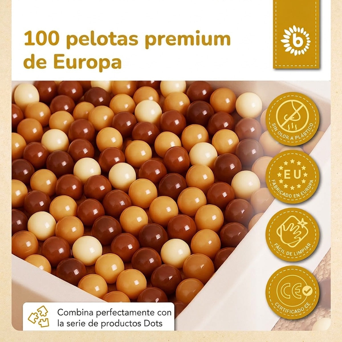 Bälle Chocolate Bliss 100 Stück - ES Infographic