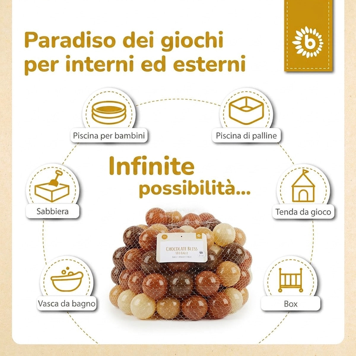 Bälle Chocolate Bliss 100 Stück - IT Infographic
