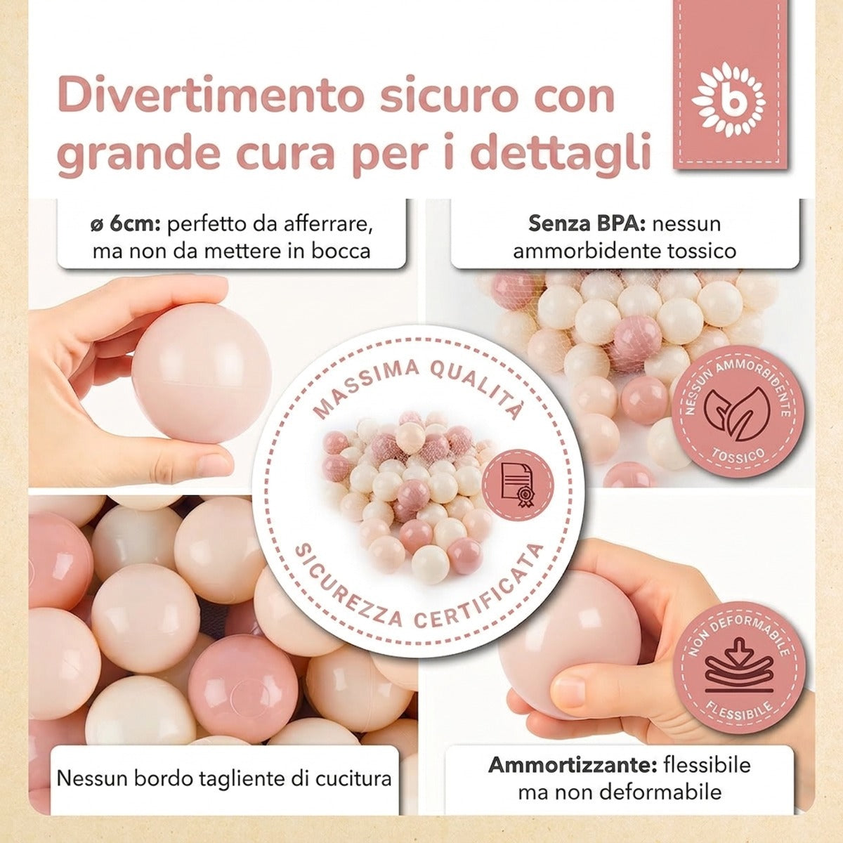Bälle Dreamy Flowers 100 Stück - IT Infographic