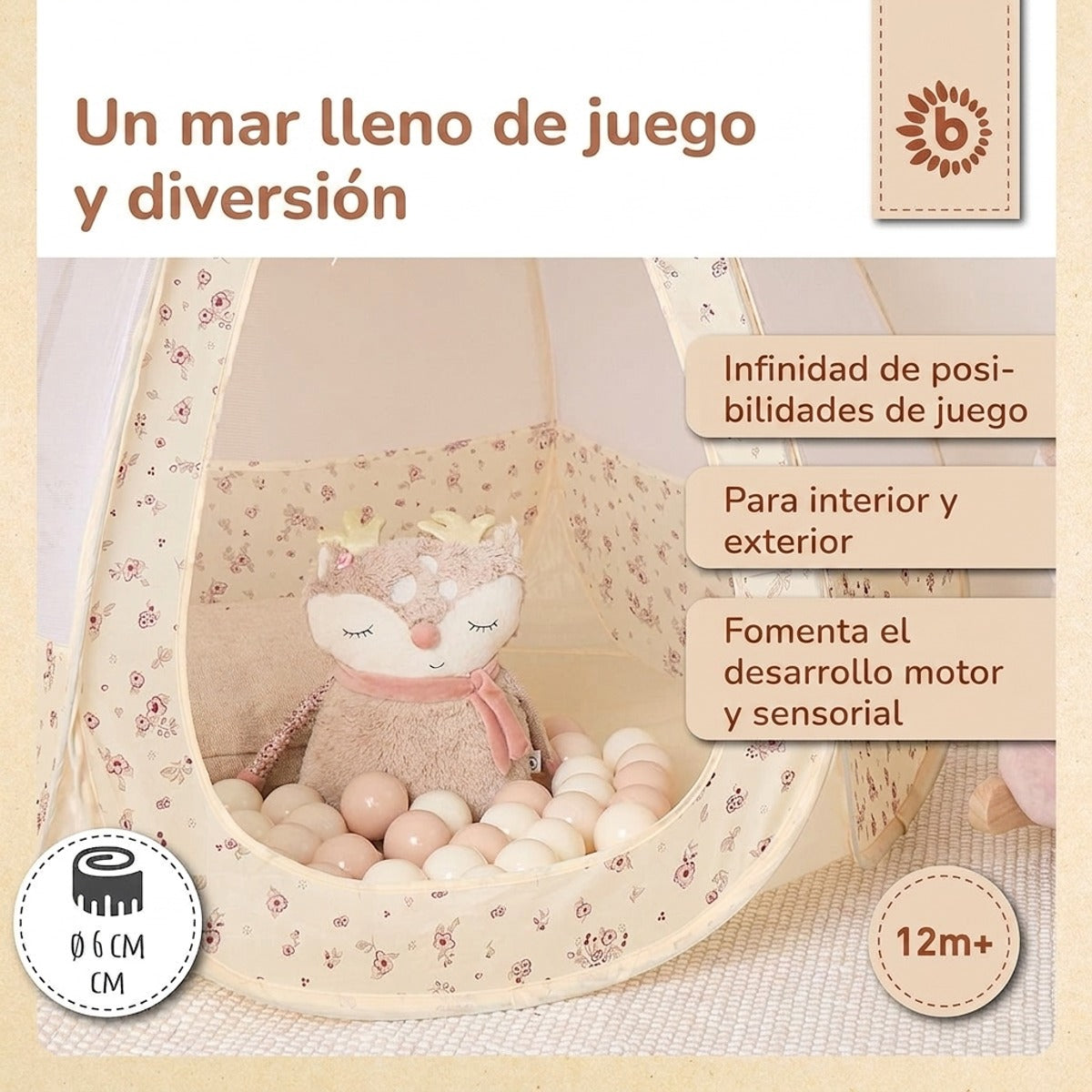 Bälle Vintage Flowers 100 Stück - ES Infographic