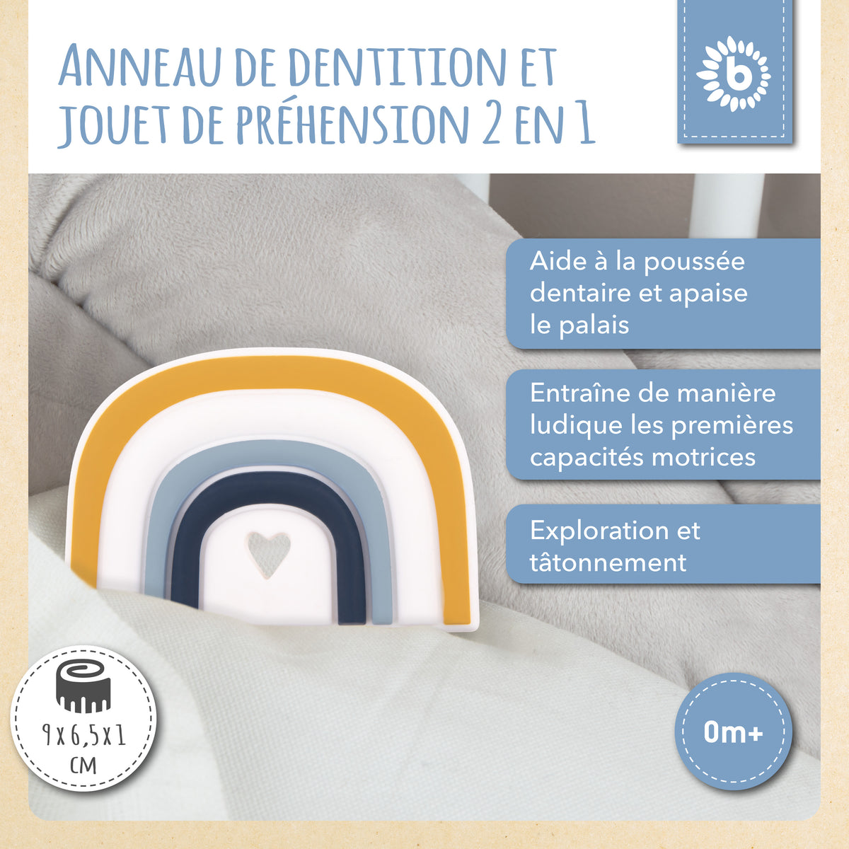 Beißer Regenbogen Silikon - FR Infographic