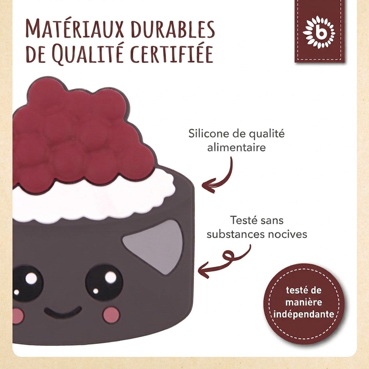 Beißer Torte Silikon - FR Infographic